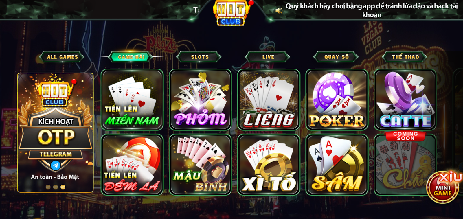 Hitclub là một cổng game bài trực tuyến, cung cấp đa dạng các thể loại trò chơi